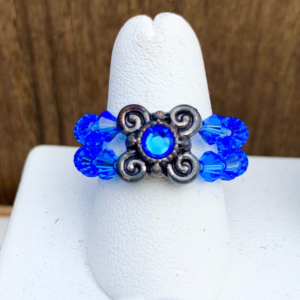 Swarovski Chrystal double band Ring, all sizes!